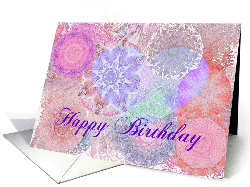 Happy Birthday Heart and Kaleidoscopes card (237056)