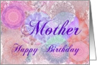 Mother Happy Birthday Heart and Kaleidoscopes card