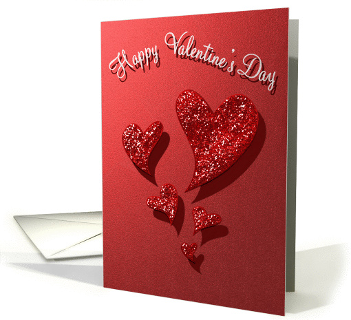 Valentine's Hearts card (122181)
