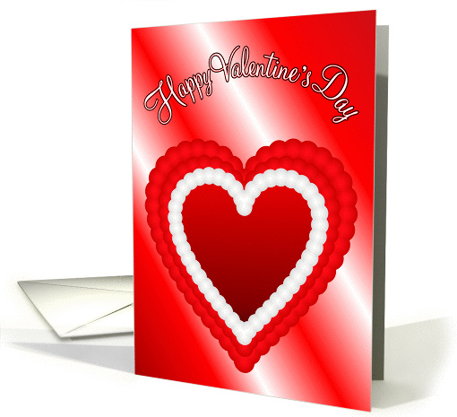 Happy Valentine's Day Heart card (147257)