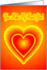 Glowing Heart card