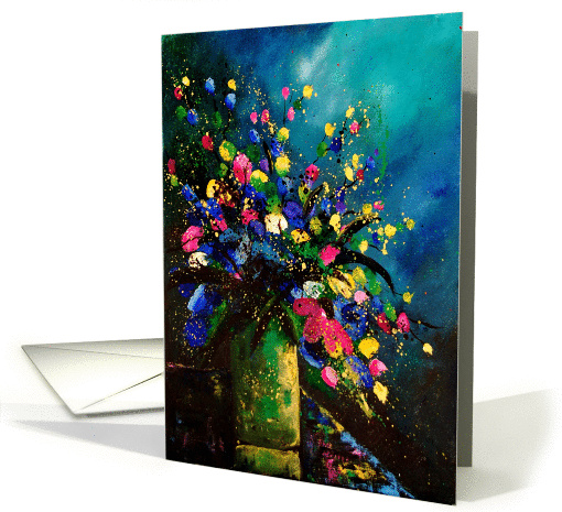 Bunch of flowers 1007 card (118965)