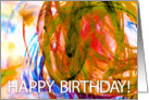 happy birthday with digital art card