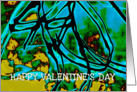 happy valentine green digital art card