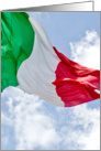 card with italian flag card