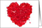 Love you with red heart card