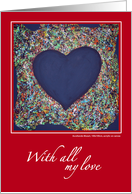 An heart for you card
