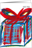 A present for you card