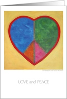 Love and peace card