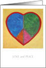 Love and peace card