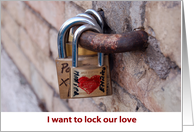 locked love card
