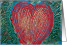 Scratched heart card