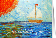 Your child is gone... card