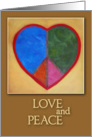 love and peace day card