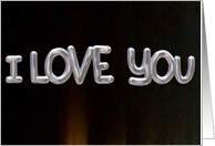 silver love card