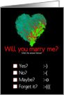 Will you marry me? card