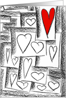 red heart card