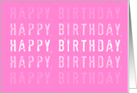 Happy birthday card