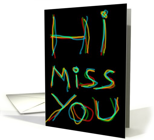 Hi miss you card (407573)