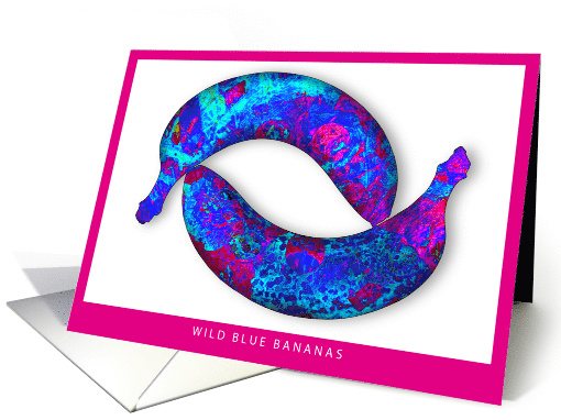 wild blue bananas card (428684)