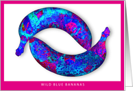 wild blue bananas card
