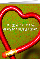 Happy birthday for brother card
