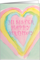 Happy birthday for sister card