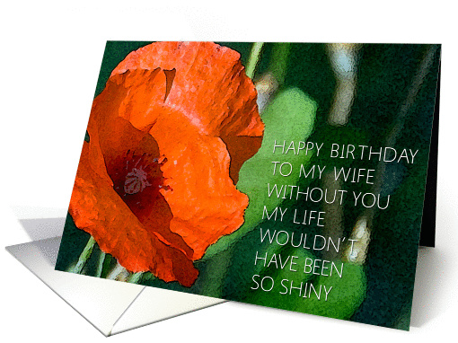 happy birthday wife card (466128)