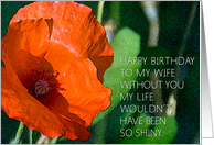 happy birthday wife card