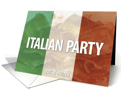 Italian party invitation card (498603)