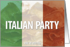 Italian party invitation card