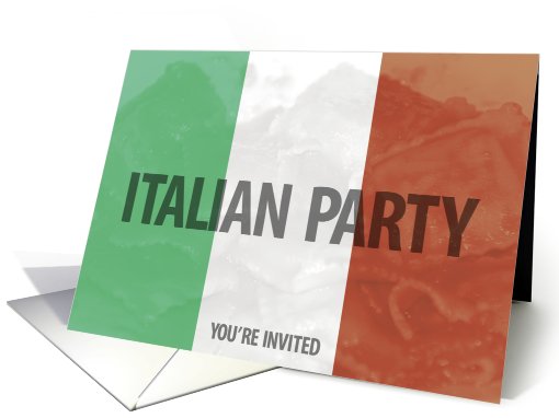 Italian party invitation card (498605)