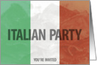 Italian party invitation card