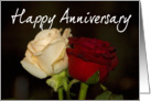 happy anniversary with roses card