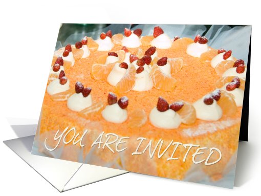 you are invited with cake card (509791)
