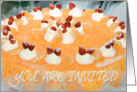 you are invited with cake card