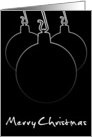 merry christmas/black balls card