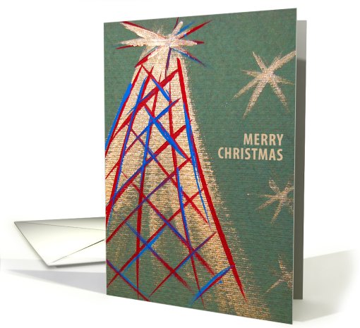 merry christmas with tree card (539559)