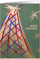 merry christmas with tree card