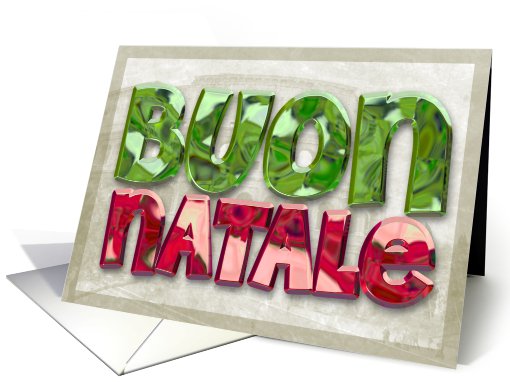 Buon Natale (italian for merry christmas) card (541211)