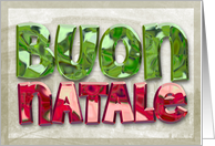 Buon Natale (italian for merry christmas) card