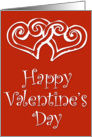 valentine day with smile and heart card