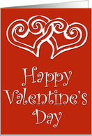 valentine day with heart card