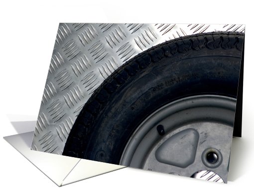 blank card with wheel card (572754)