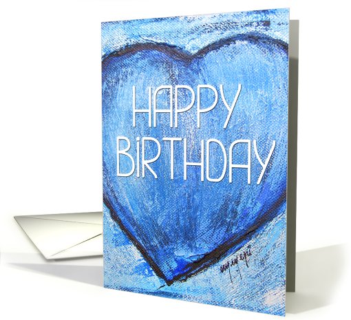 HAPPY BIRTHDAY  with heart card (618647)