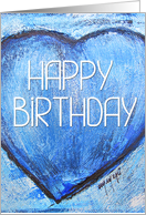 HAPPY BIRTHDAY with heart card
