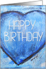 HAPPY BIRTHDAY with heart card