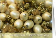 wishes for new year with card