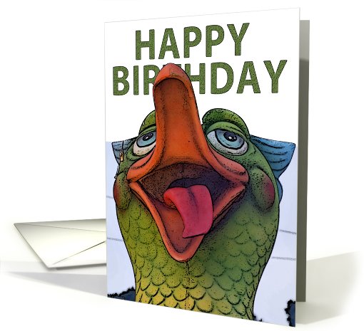 Happy birthday with bird card (783478)