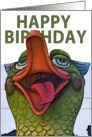 Happy birthday with bird card